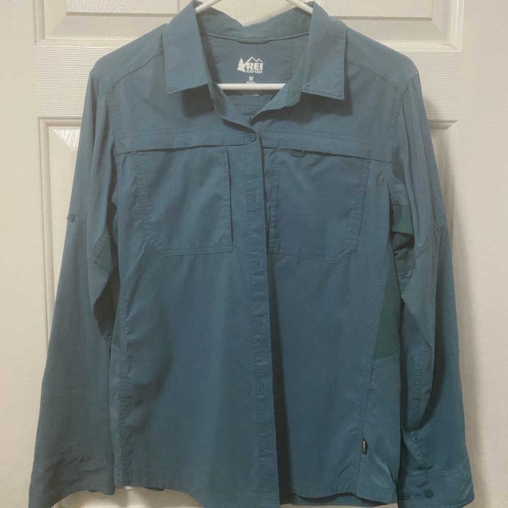 💝 4/$24 - Teal Woman’s Dress Shirt - Rei Co-Op